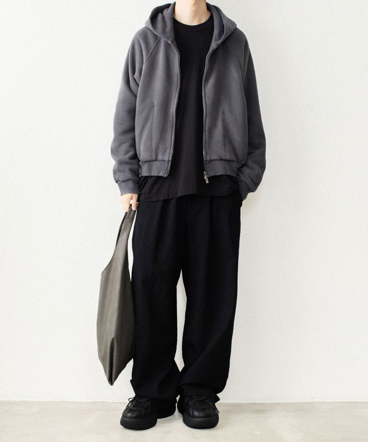 VEIN ヴェインのBRUSHED TERRY ZIP-UP HOODIE - KHAKI GRAYの公式通販サイトsession福岡セレクトショップ