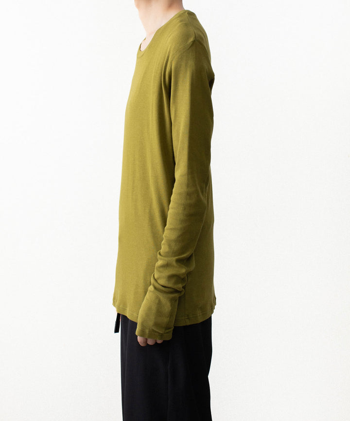 ATTACHMENT アタッチメントのBRUSHED YARN SMOOTH SLIM FIT L/S TEE - D.YELLOWの公式通販サイトsession福岡セレクトショップ