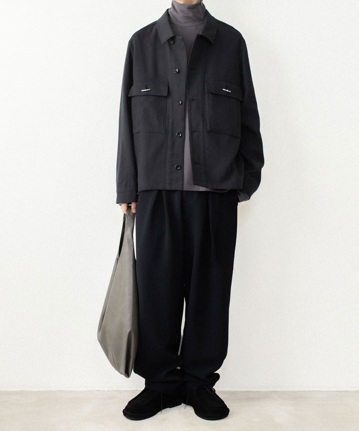 ATTACHMENT アタッチメントのVI/PE SMOOTH ZIP-UP HIGHNECK L/S TEE - D.GRAYの公式通販サイトsession福岡セレクトショップ