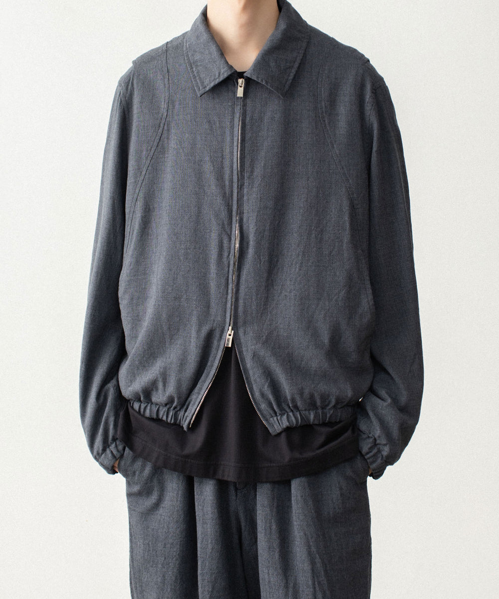 VEIN ヴェインのSHRINK WO CLOTH ZIP-UP JACKET - D.GRAYの公式通販サイトsession福岡セレクトショップ