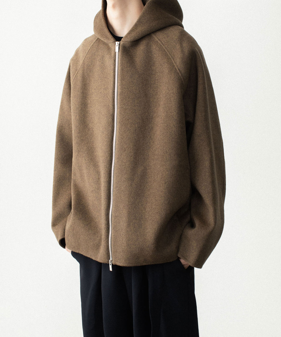 ATTACHMENT アタッチメントのWO/CA DOUBLE FACE BEAVER HOODED JACKET - KHAKIの公式通販サイトsession福岡セレクトショップ