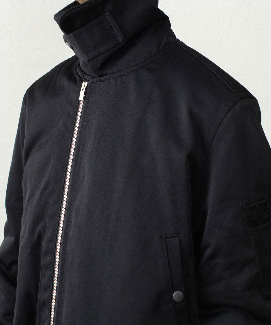 ATTACHMENT アタッチメントのNY/CO SATIN B-15 JACKET - BLACKの公式通販サイトsession福岡セレクトショップ