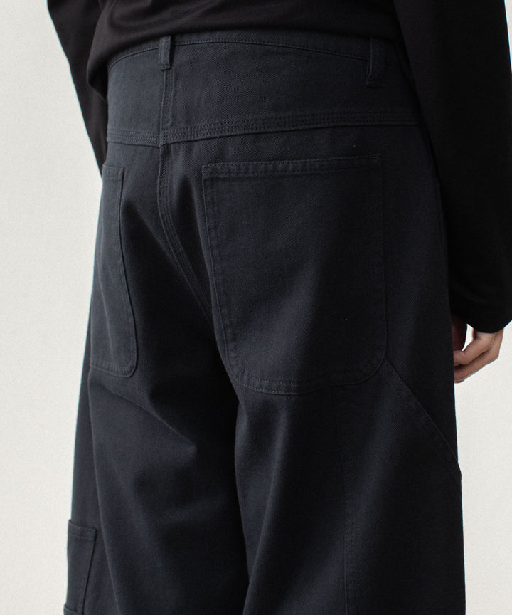 ATTACHMENT アタッチメントのCO NIDOM CLOTH BALLOON WIDE PAINTER PANTS - BLACKの公式通販サイトsession福岡セレクトショップ