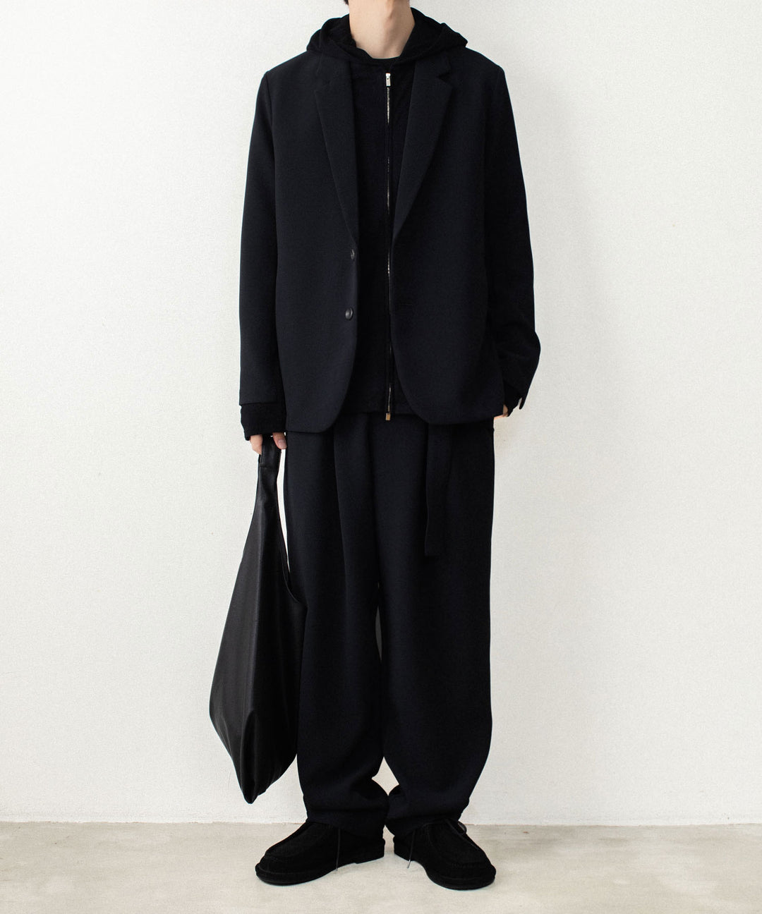 ATTACHMENT アタッチメントのVI/PE SMOOTH ZIP-UP LIGHT HOODIE - BLACKの公式通販サイトsession福岡セレクトショップ