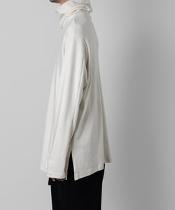 ATTACHMENT(アタッチメント)のHEAVY COTTON DOUBLE FACE WIDE HIGHNECK L/S TEEのOFF WHITE