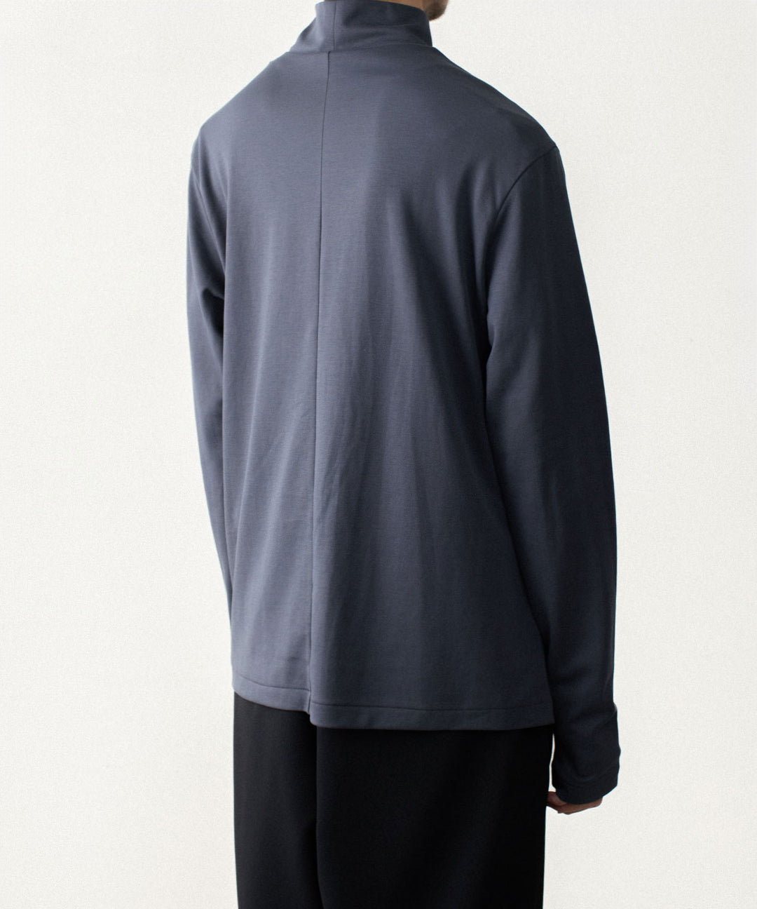 ATTACHMENT アタッチメントのCOTTON DOUBLE FACE SLIM FIT HIGHNECK L/S TEE - NAVYの公式通販サイトsession福岡セレクトショップ