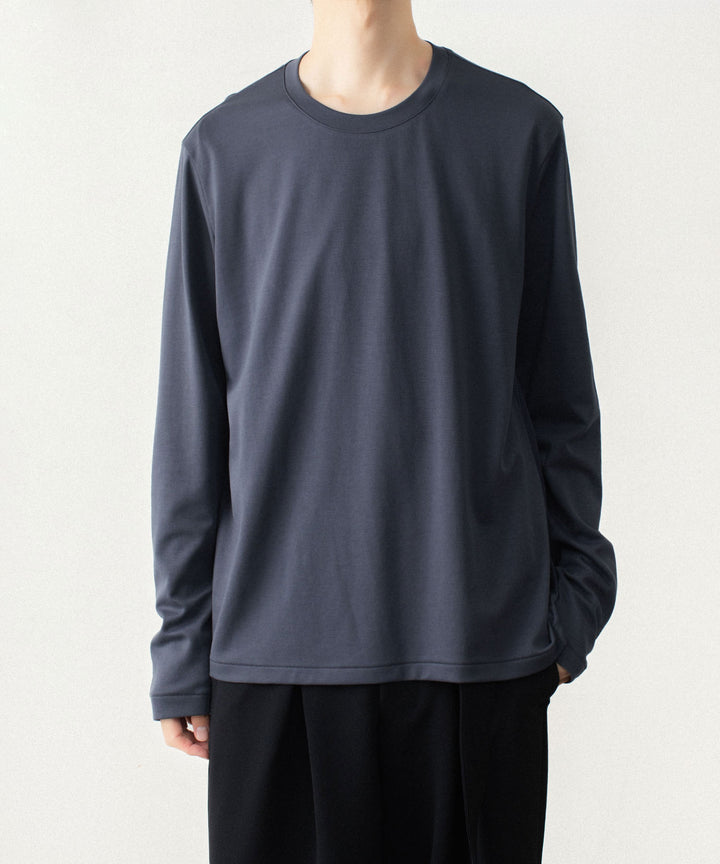 ATTACHMENT アタッチメントのCOTTON DOUBLE FACE SLIM FIT L/S TEE - NAVYの公式通販サイトsession福岡セレクトショップ