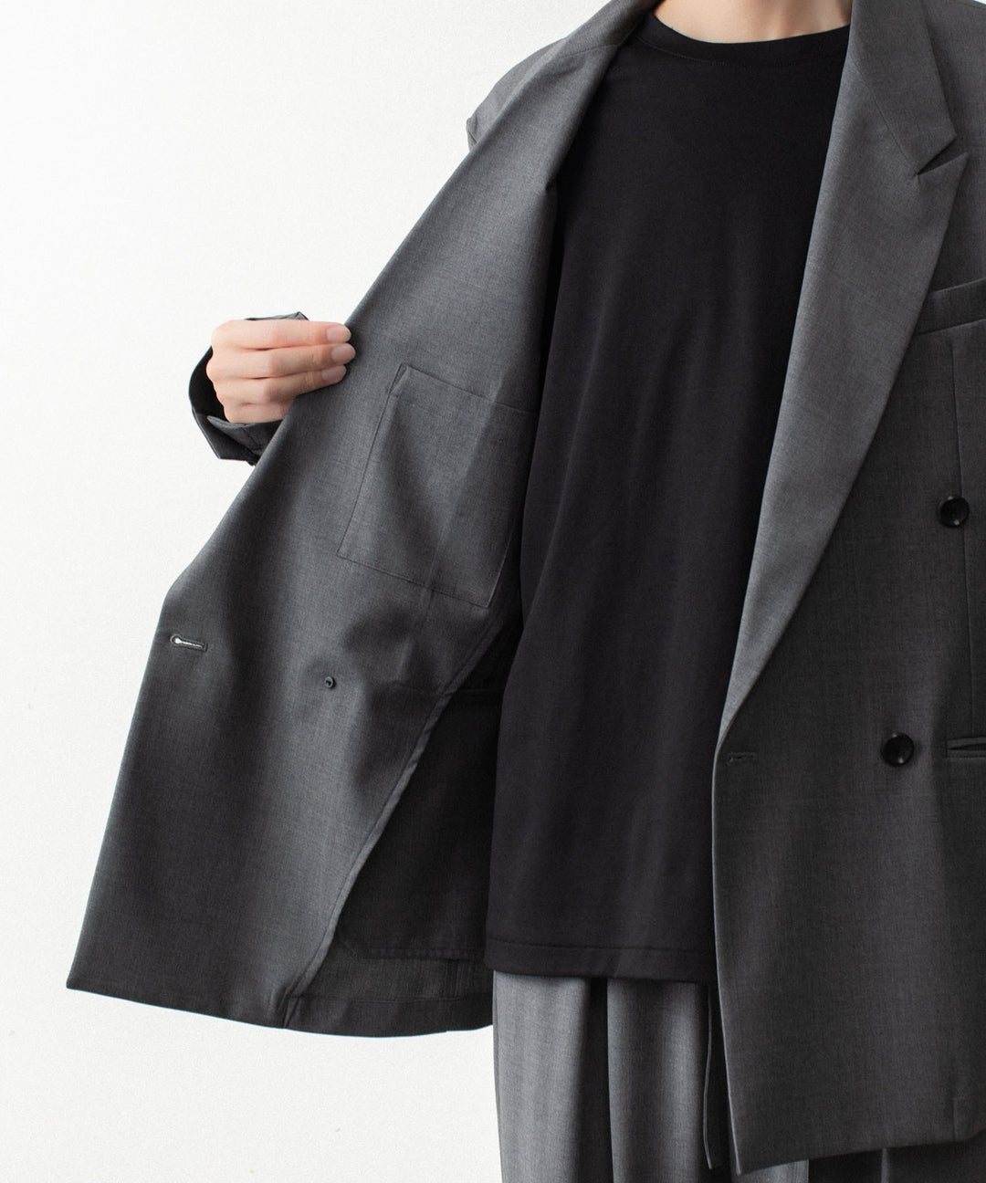 ATTACHMENT アタッチメントの2/80 PE/WO STRETCH TRO DOUBLE-BREASTED JACKET - X.GRAYの公式通販サイトsession福岡セレクトショップ