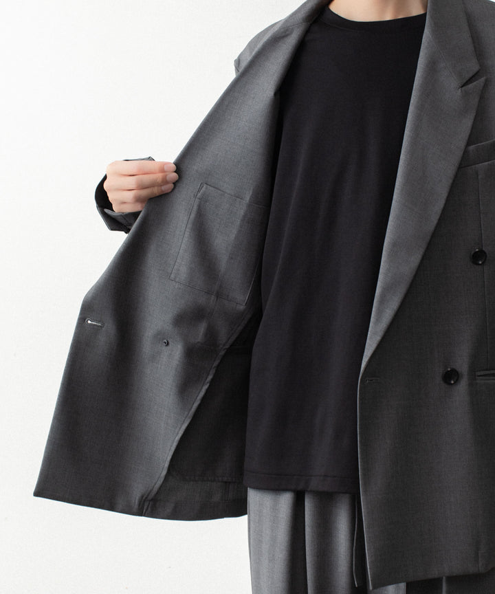 ATTACHMENT アタッチメントの2/80 PE/WO STRETCH TRO DOUBLE-BREASTED JACKET - X.GRAYの公式通販サイトsession福岡セレクトショップ