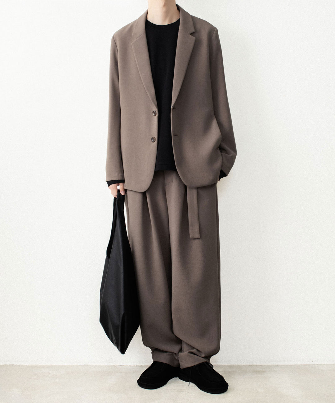 ATTACHMENT アタッチメントのPE STRETCH DOUBLE CLOTH CROSS TUCK TROUSERS - D.BROWNの公式通販サイトsession福岡セレクトショップ