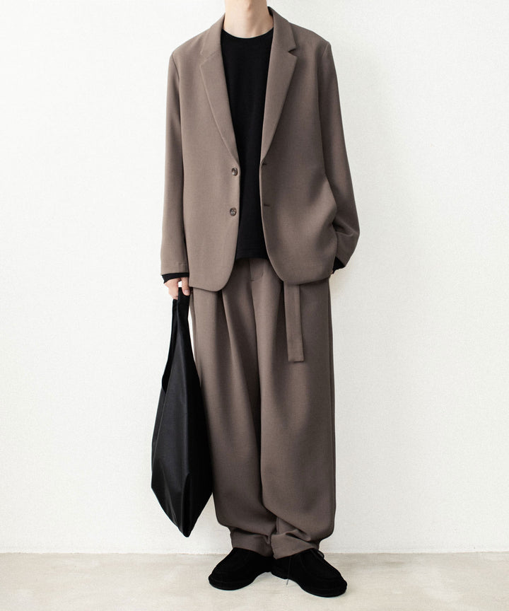 ATTACHMENT アタッチメントのPE STRETCH DOUBLE CLOTH CROSS TUCK TROUSERS - D.BROWNの公式通販サイトsession福岡セレクトショップ