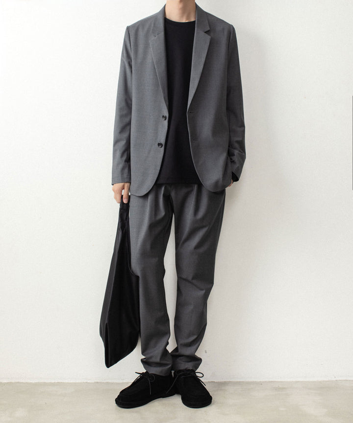 ATTACHMENT アタッチメントの2/80 PE/WO STRETCH TRO REGULAR FIT 1TUCK  TROUSERS - X.GRAYの公式通販サイトsession福岡セレクトショップ
