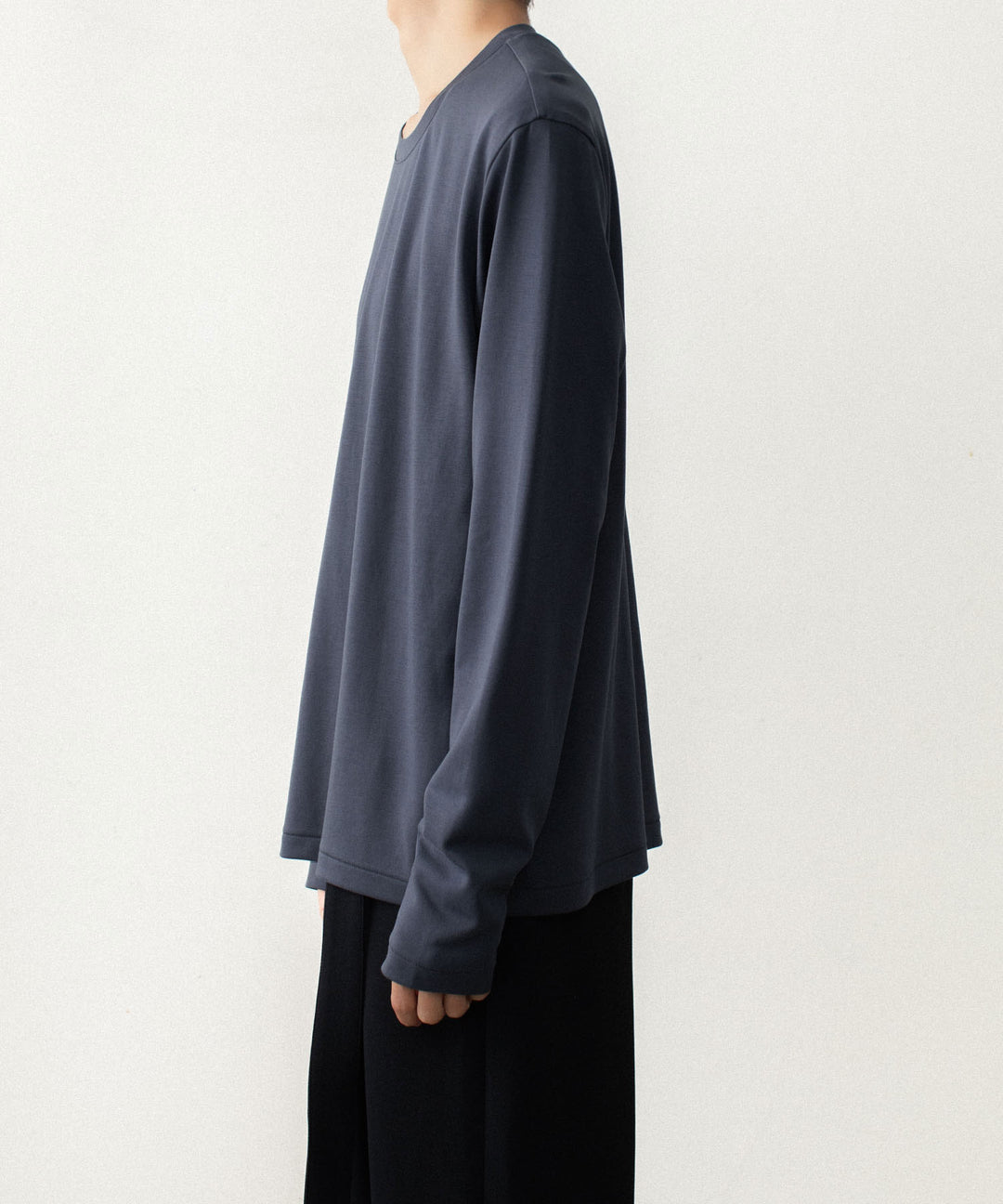 ATTACHMENT アタッチメントのCOTTON DOUBLE FACE SLIM FIT L/S TEE - NAVYの公式通販サイトsession福岡セレクトショップ