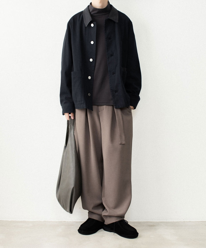 ATTACHMENT アタッチメントのPE STRETCH DOUBLE CLOTH CROSS TUCK TROUSERS - D.BROWNの公式通販サイトsession福岡セレクトショップ
