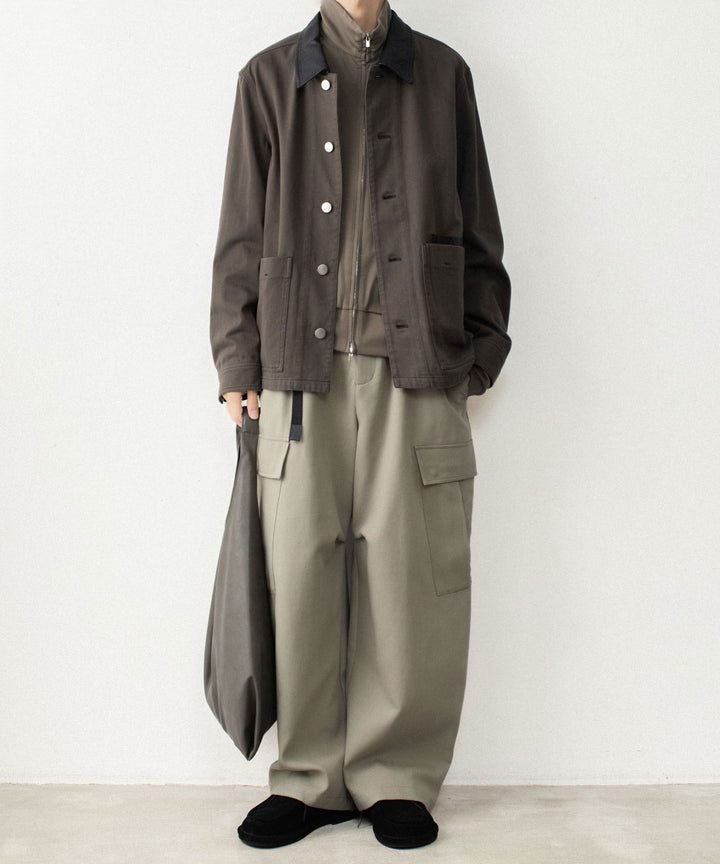 ATTACHMENT アタッチメントのCO/TEN POWDERY DOUBLE CROTH EASY CARGO TROUSERS - L.KH GRAYの公式通販サイトsession福岡セレクトショップ