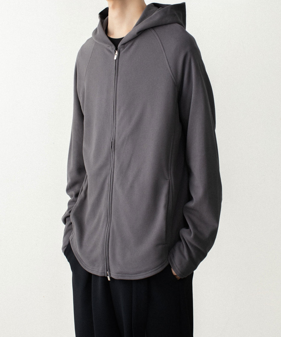 ATTACHMENT アタッチメントのVI/PE SMOOTH ZIP-UP LIGHT HOODIE - D.GRAYの公式通販サイトsession福岡セレクトショップ
