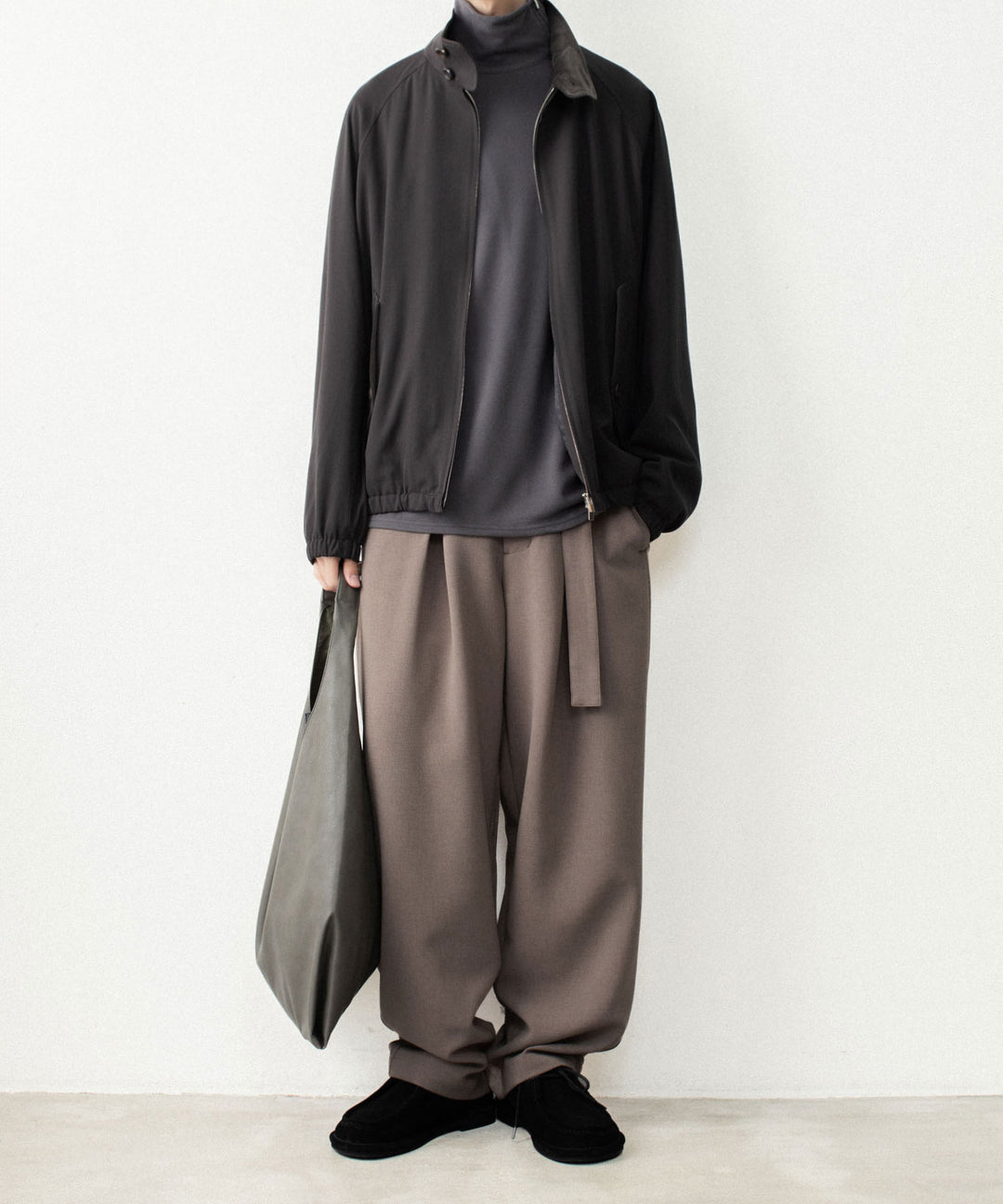 ATTACHMENT アタッチメントのPE STRETCH DOUBLE CLOTH CROSS TUCK TROUSERS - D.BROWNの公式通販サイトsession福岡セレクトショップ