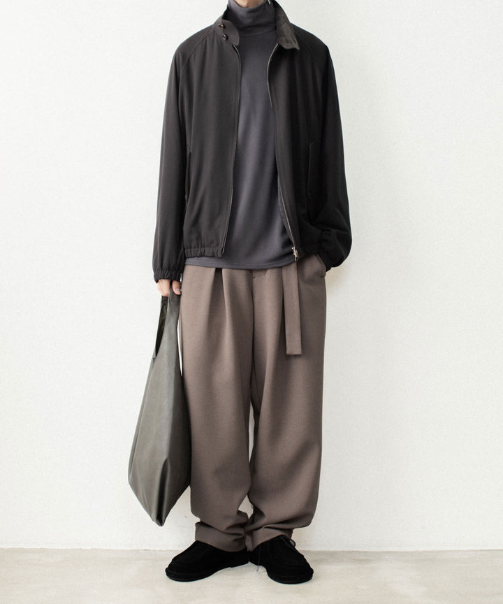 ATTACHMENT アタッチメントのPE STRETCH DOUBLE CLOTH CROSS TUCK TROUSERS - D.BROWNの公式通販サイトsession福岡セレクトショップ