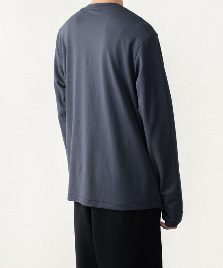 ATTACHMENT アタッチメントのCOTTON DOUBLE FACE SLIM FIT L/S TEE - NAVYの公式通販サイトsession福岡セレクトショップ