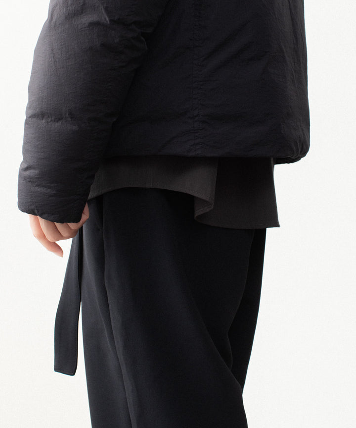 ATTACHMENT アタッチメントのNY TAFFETA HOODED DOWN JACKET - BLACKの公式通販サイトsession福岡セレクトショップ