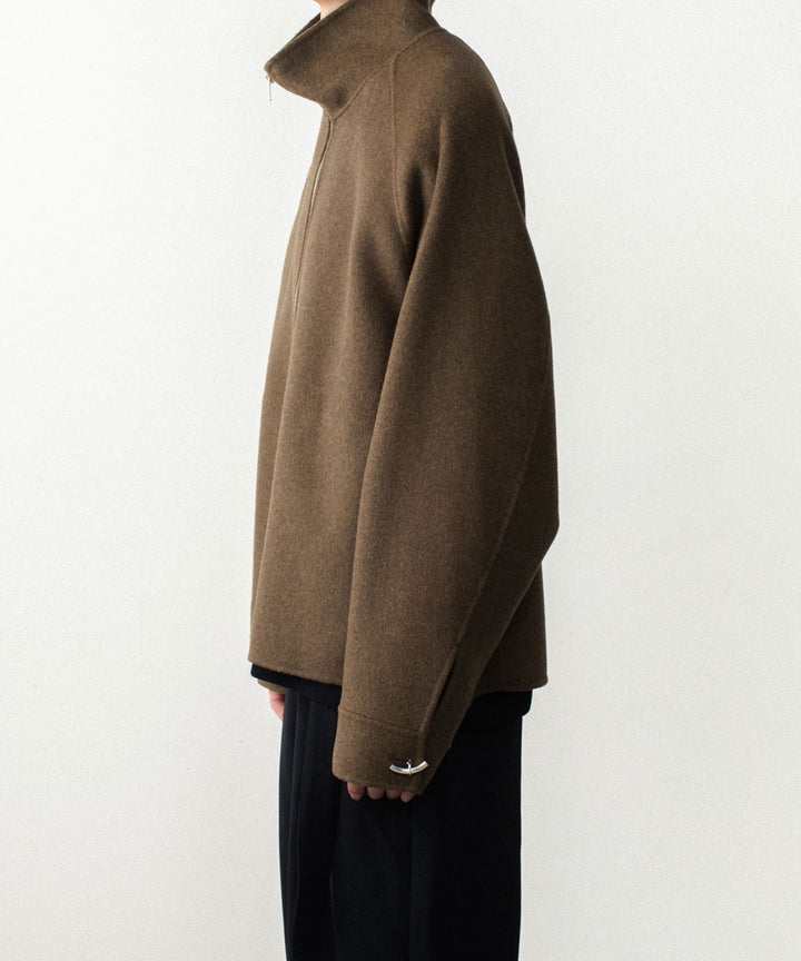 ATTACHMENT アタッチメントのWO/CA DOUBLE FACE BEAVER STAND COLLAR JACKET - KHAKIの公式通販サイトsession福岡セレクトショップ