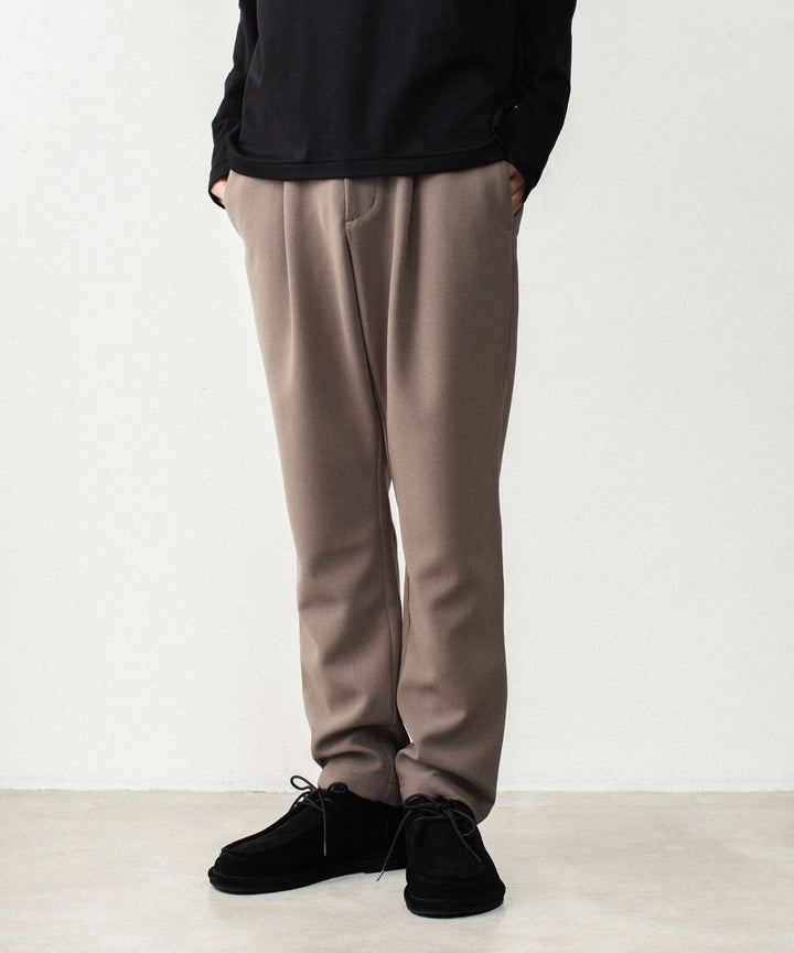 ATTACHMENT アタッチメントのPE STRETCH DOUBLE CLOTH REGULAR FIT 1TUCK TROUSERS - D.BROWNの公式通販サイトsession福岡セレクトショップ