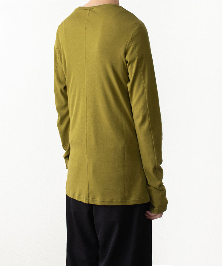 ATTACHMENT アタッチメントのBRUSHED YARN SMOOTH SLIM FIT L/S TEE - D.YELLOWの公式通販サイトsession福岡セレクトショップ