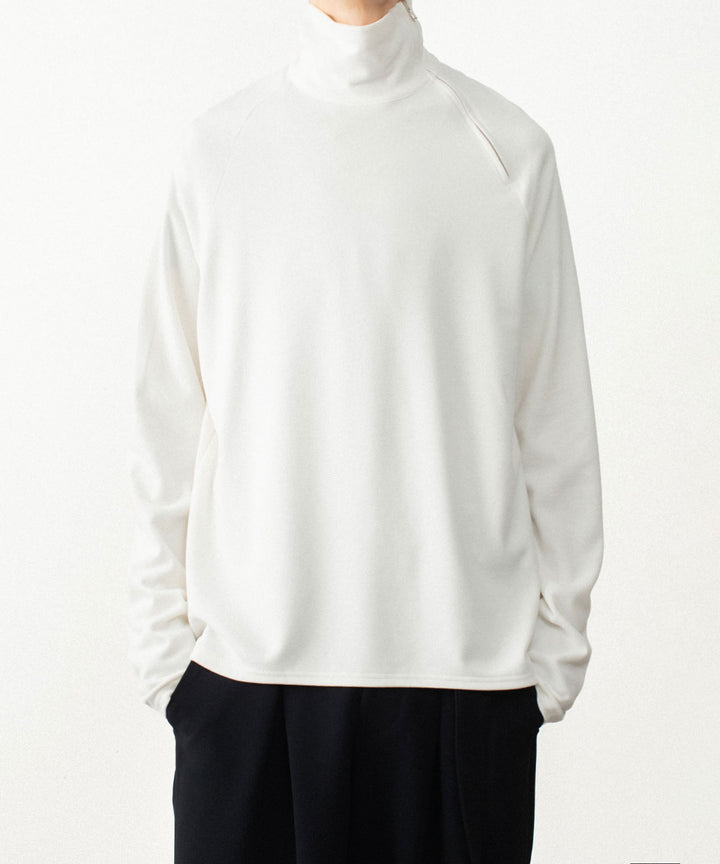 ATTACHMENT アタッチメントのVI/PE SMOOTH ZIP-UP HIGHNECK L/S TEE - OFF WHITEの公式通販サイトsession福岡セレクトショップ