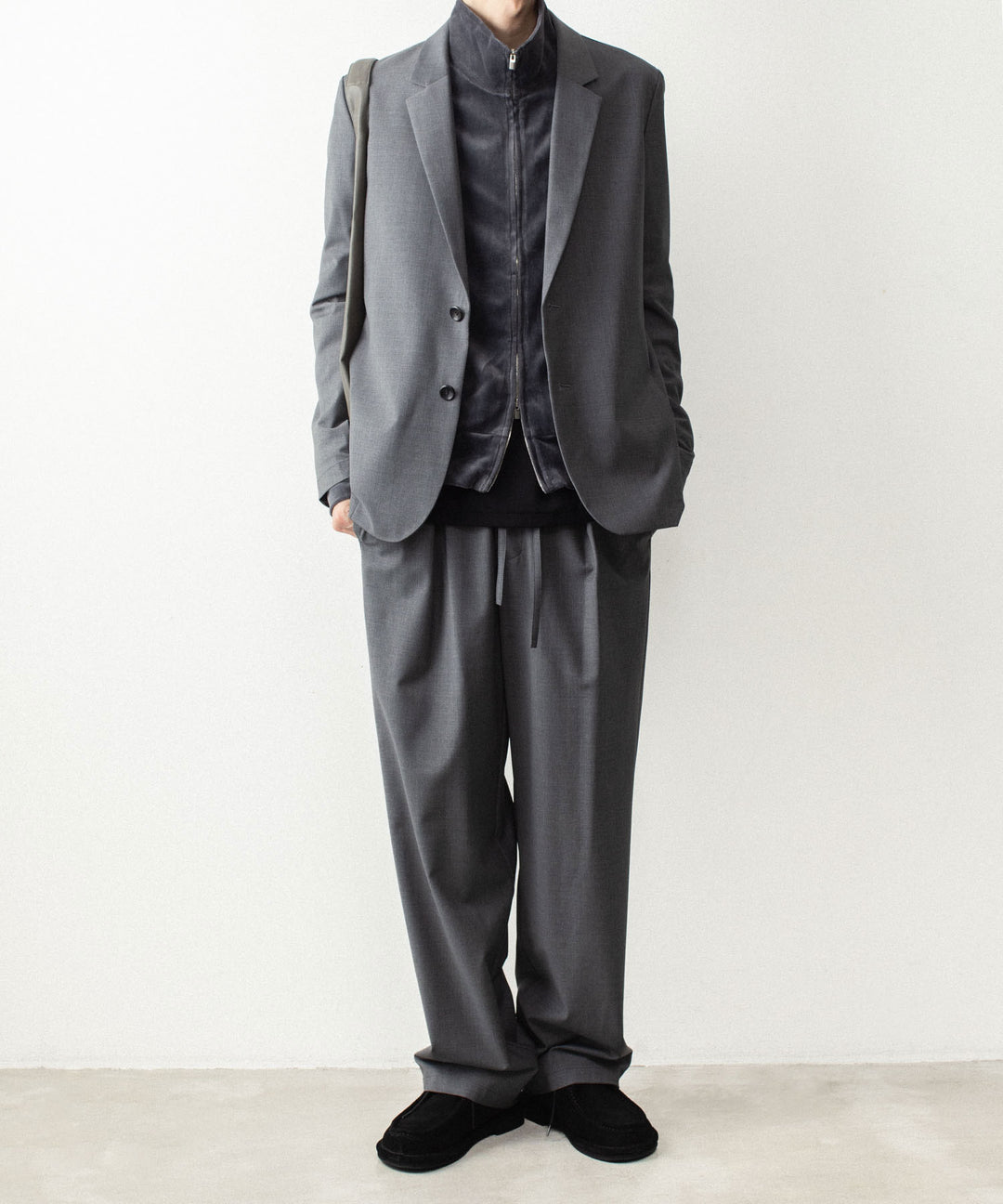 ATTACHMENT アタッチメントの2/80 PE/WO STRETCH TRO EASY TROUSERS - X.GRAYの公式通販サイトsession福岡セレクトショップ