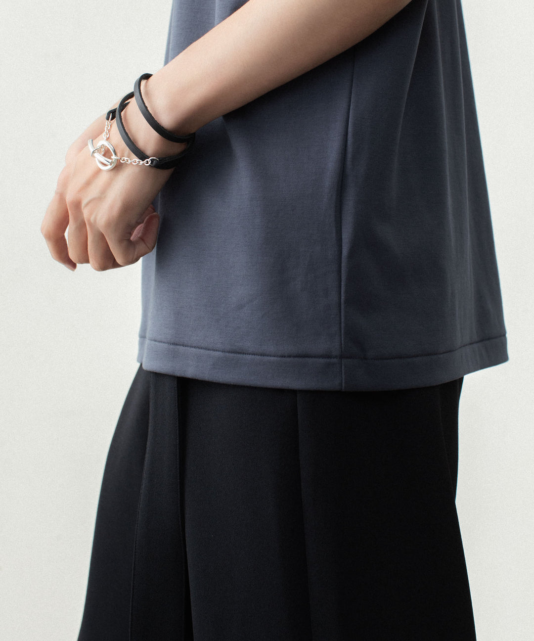 ATTACHMENT アタッチメントのCOTTON DOUBLE FACE SLIM FIT S/S TEE - NAVYの公式通販サイトsession福岡セレクトショップ