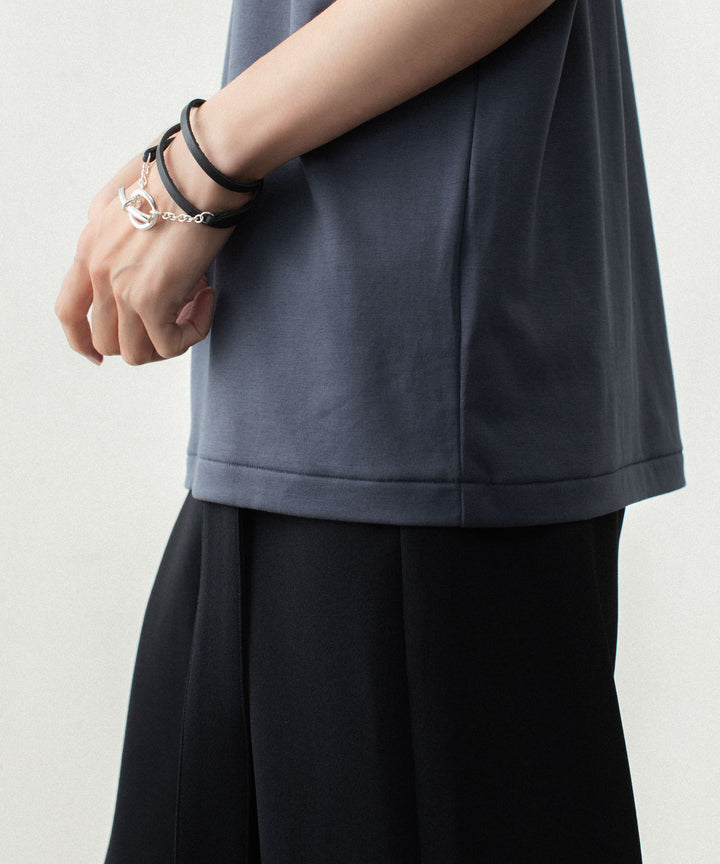 ATTACHMENT アタッチメントのCOTTON DOUBLE FACE SLIM FIT S/S TEE - NAVYの公式通販サイトsession福岡セレクトショップ