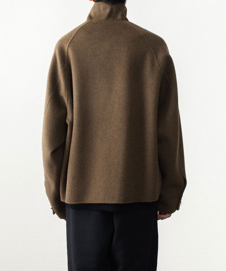ATTACHMENT アタッチメントのWO/CA DOUBLE FACE BEAVER STAND COLLAR JACKET - KHAKIの公式通販サイトsession福岡セレクトショップ