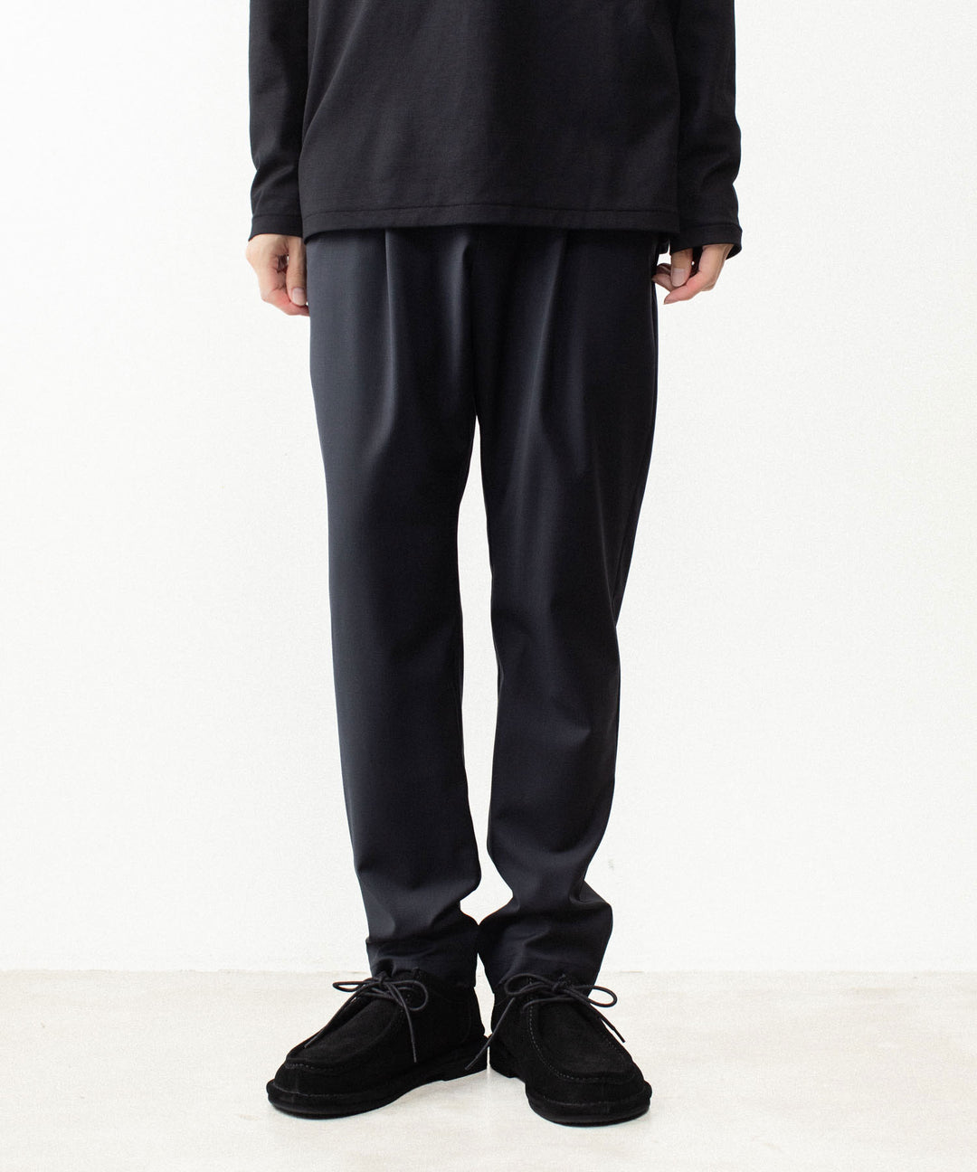 ATTACHMENT アタッチメントの2/80 PE/WO STRETCH TRO REGULAR FIT 1TUCK  TROUSERS - NAVYの公式通販サイトsession福岡セレクトショップ