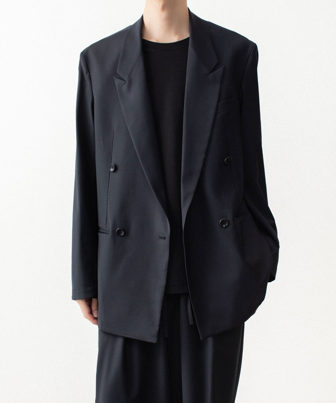 ATTACHMENT アタッチメントの2/80 PE/WO STRETCH TRO DOUBLE-BREASTED JACKET - NAVYの公式通販サイトsession福岡セレクトショップ