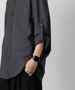 画像をギャラリービューアに読み込む, ATTACHMENT アタッチメントのPE/RY STRETCH TROPICAL STRAP SLEEVE L/S SHIRT - D.GRAY 公式通販サイトsession福岡セレクトショップ
