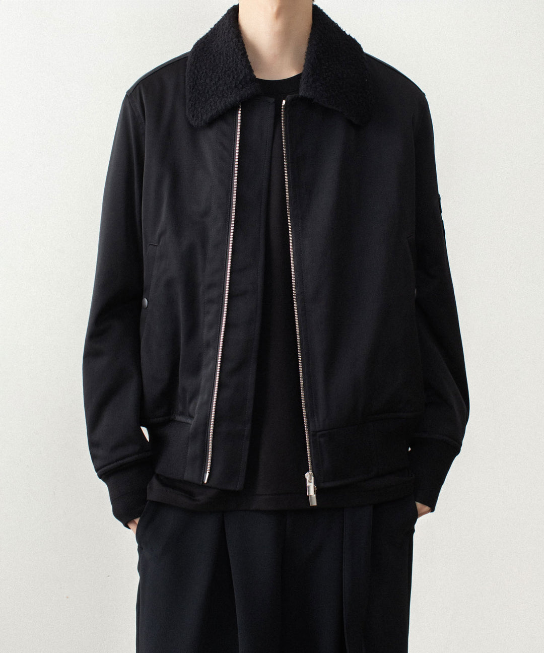 ATTACHMENT アタッチメントのNY/CO SATIN B-15 JACKET - BLACKの公式通販サイトsession福岡セレクトショップ