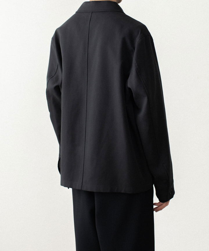 ATTACHMENT アタッチメントのCO/TEN POWDERY DOUBLE CROTH PATCH POCKET SHORT JACKET - BLACKの公式通販サイトsession福岡セレクトショップ