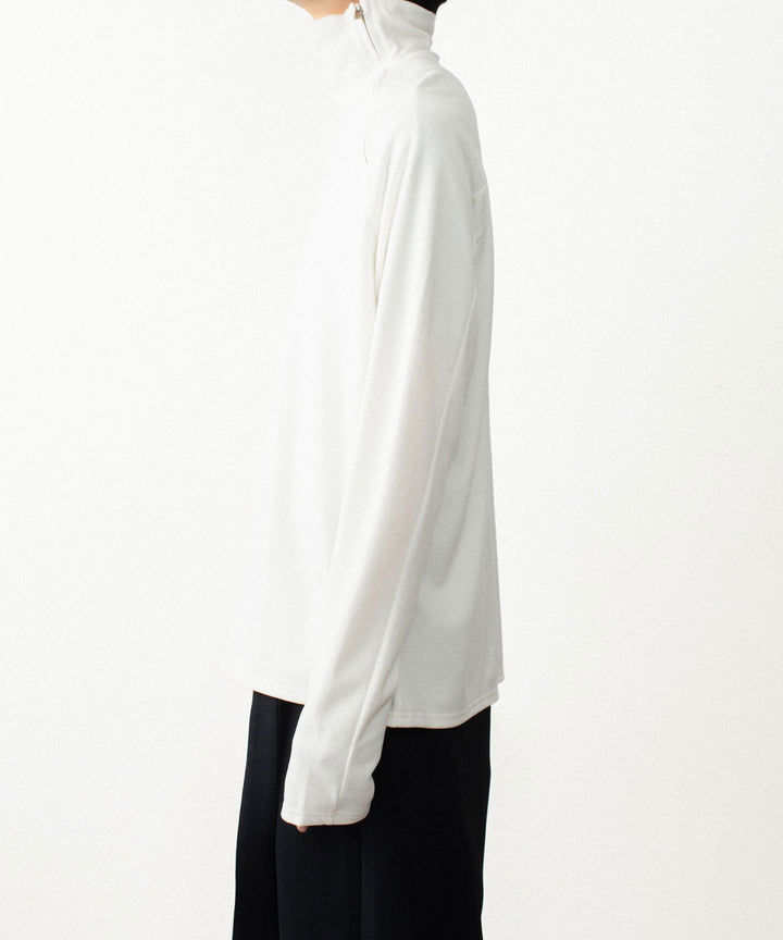 ATTACHMENT アタッチメントのVI/PE SMOOTH ZIP-UP HIGHNECK L/S TEE - OFF WHITEの公式通販サイトsession福岡セレクトショップ