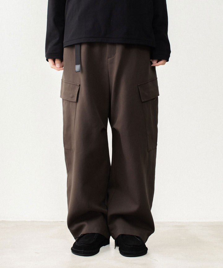 ATTACHMENT アタッチメントのCO/TEN POWDERY DOUBLE CROTH EASY CARGO TROUSERS - D.BROWNの公式通販サイトsession福岡セレクトショップ