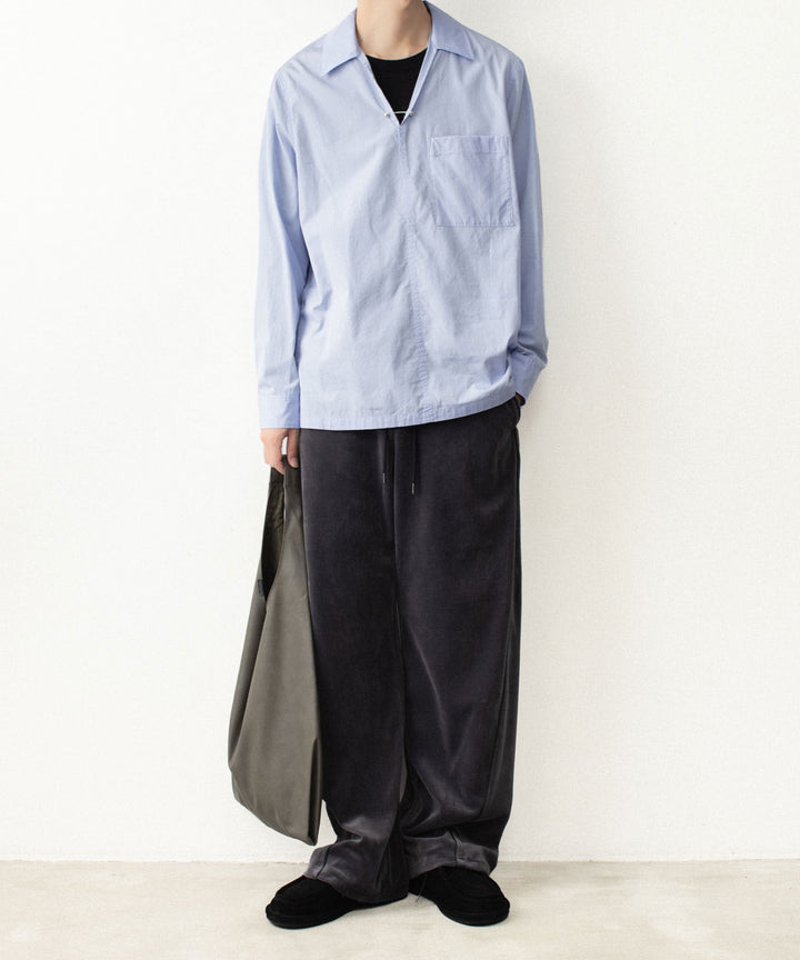 ATTACHMENT アタッチメントの80/2 ORGANIC VELOR BALLOON WIDE TRACK TROUSERS - D.GRAYの公式通販サイトsession福岡セレクトショップ