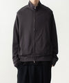 【 ATTACHMENT 】COTTON DOUBLE FACE STAND COLLAR JACKET - D.GRAY