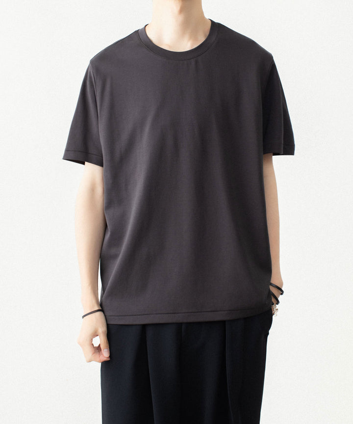 ATTACHMENT アタッチメントのCOTTON DOUBLE FACE SLIM FIT S/S TEE - D.GRAYの公式通販サイトsession福岡セレクトショップ