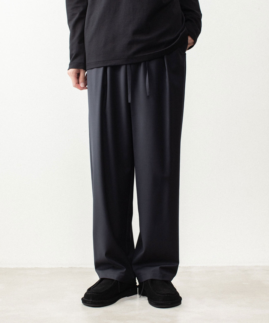 ATTACHMENT アタッチメントの2/80 PE/WO STRETCH TRO EASY TROUSERS - NAVYの公式通販サイトsession福岡セレクトショップ