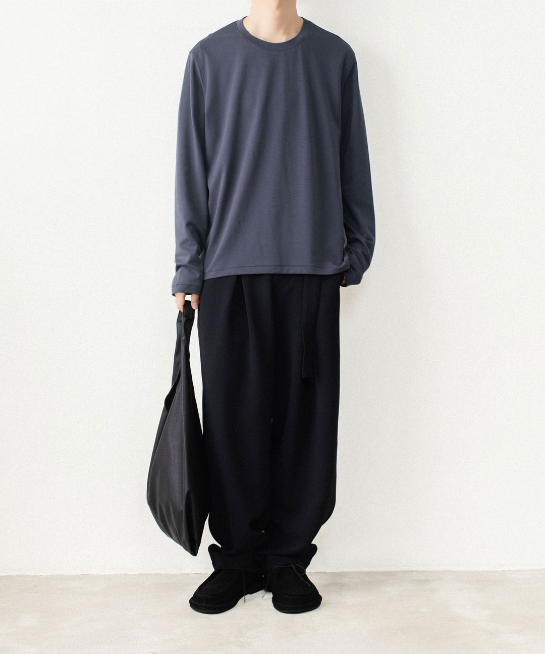 ATTACHMENT アタッチメントのCOTTON DOUBLE FACE SLIM FIT L/S TEE - NAVYの公式通販サイトsession福岡セレクトショップ