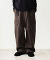 【 ATTACHMENT 】CO/TEN POWDERY DOUBLE CROTH EASY CARGO TROUSERS - D.BROWN