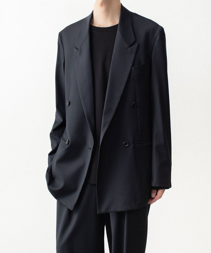 ATTACHMENT アタッチメントの2/80 PE/WO STRETCH TRO DOUBLE-BREASTED JACKET - NAVYの公式通販サイトsession福岡セレクトショップ