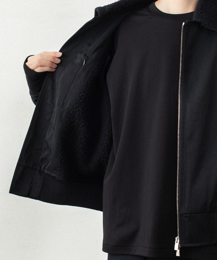 【 ATTACHMENT 】NY/CO SATIN B-15 JACKET - BLACK