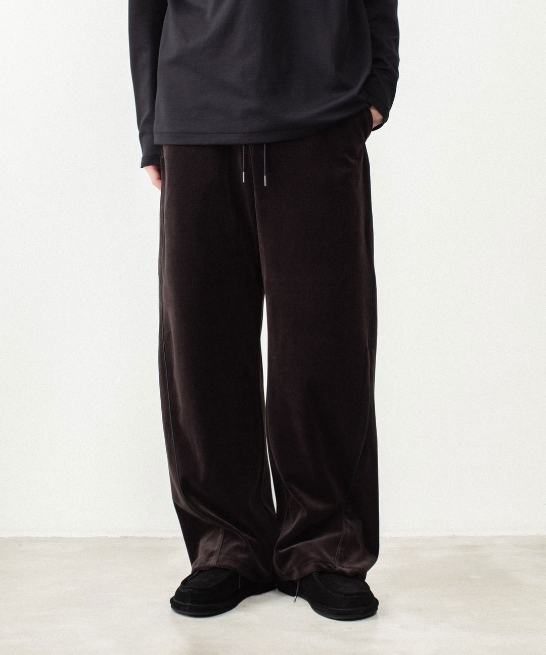 ATTACHMENT アタッチメントの80/2 ORGANIC VELOR BALLOON WIDE TRACK TROUSERS - D.BROWNの公式通販サイトsession福岡セレクトショップ