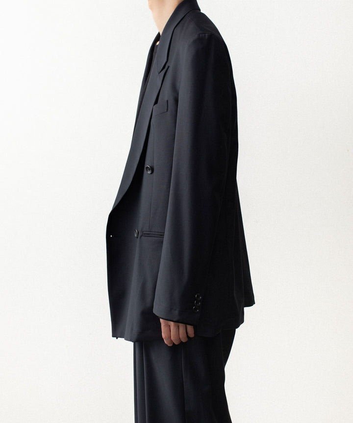 ATTACHMENT アタッチメントの2/80 PE/WO STRETCH TRO DOUBLE-BREASTED JACKET - NAVYの公式通販サイトsession福岡セレクトショップ