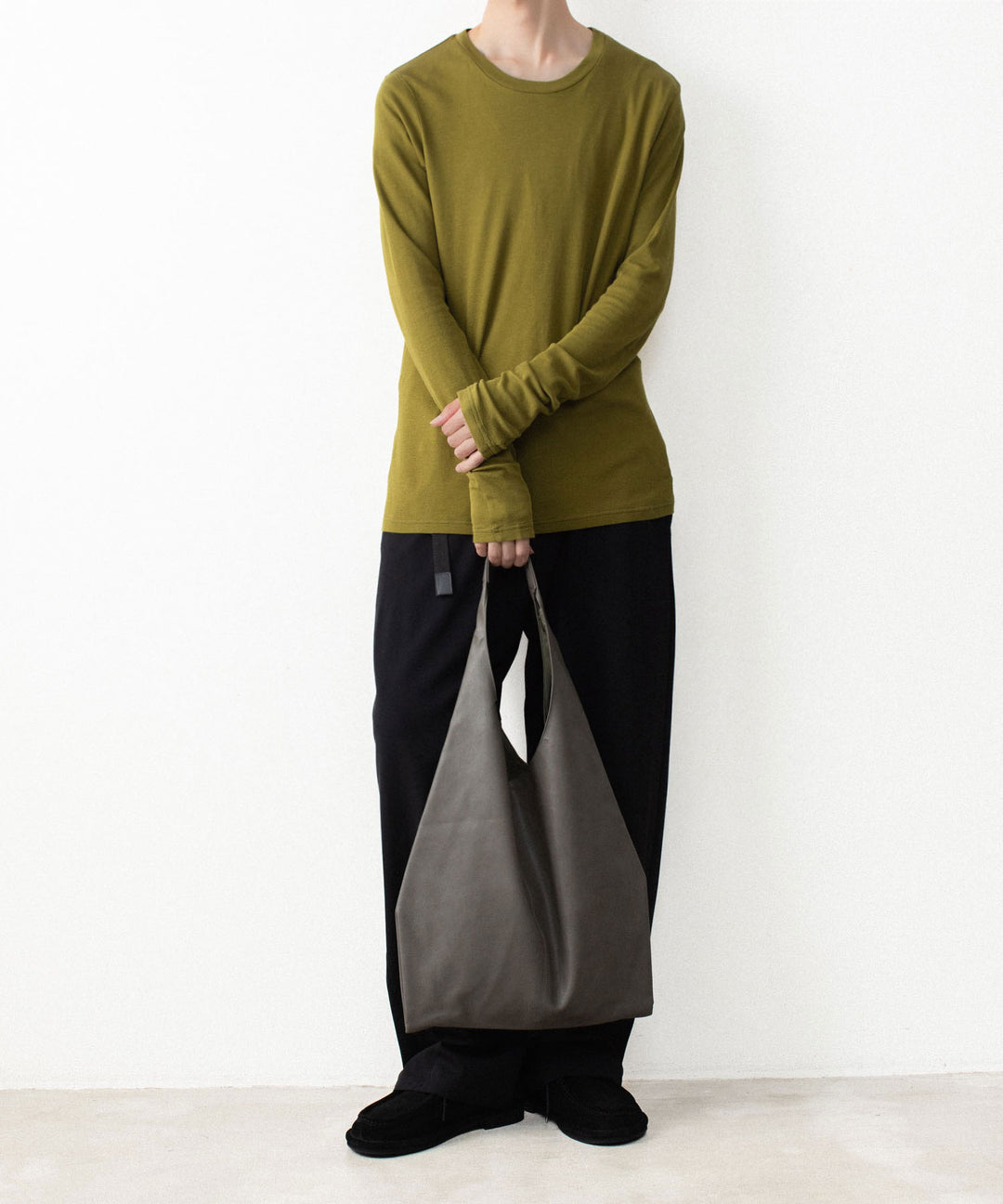 ATTACHMENT アタッチメントのBRUSHED YARN SMOOTH SLIM FIT L/S TEE - D.YELLOWの公式通販サイトsession福岡セレクトショップ